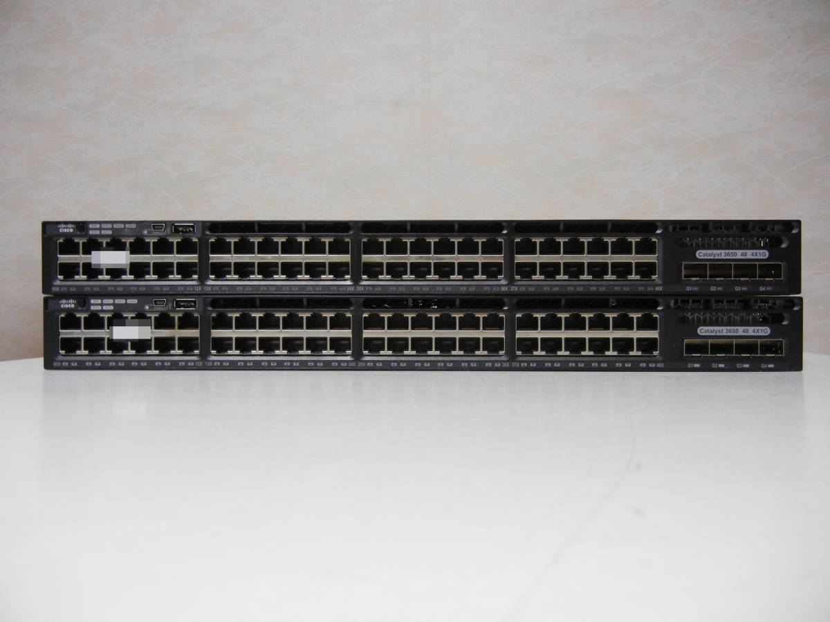 {}[ б/у ]2 шт. SET Cisco WS-C3650-48TS-E Catalyst 3650 серии ipservices источник питания 2 -слойный первый период .