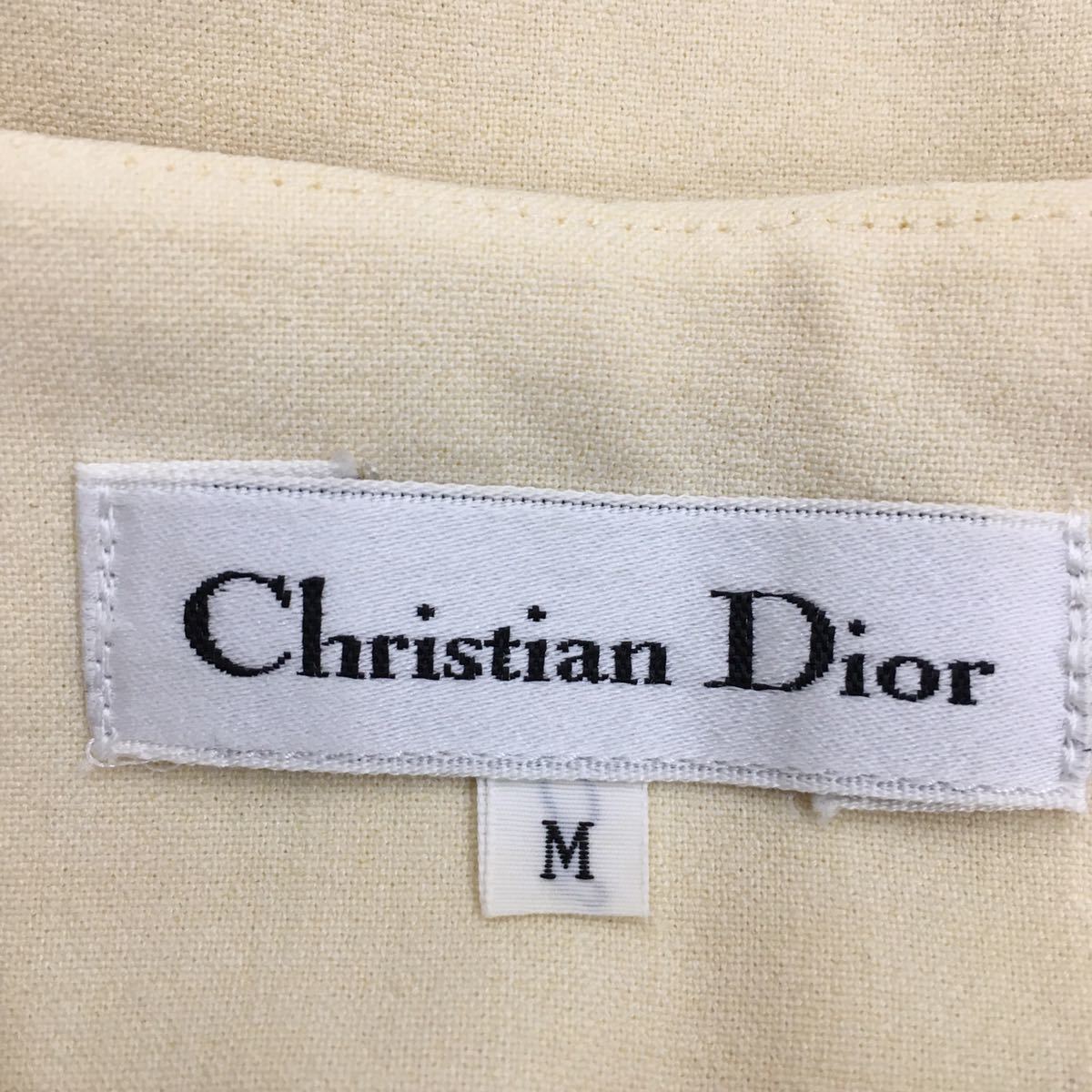 Christian Dior Christian Dior formal tapered pants rayon wool Blend summer summer lady's size 9 number Y-TK03