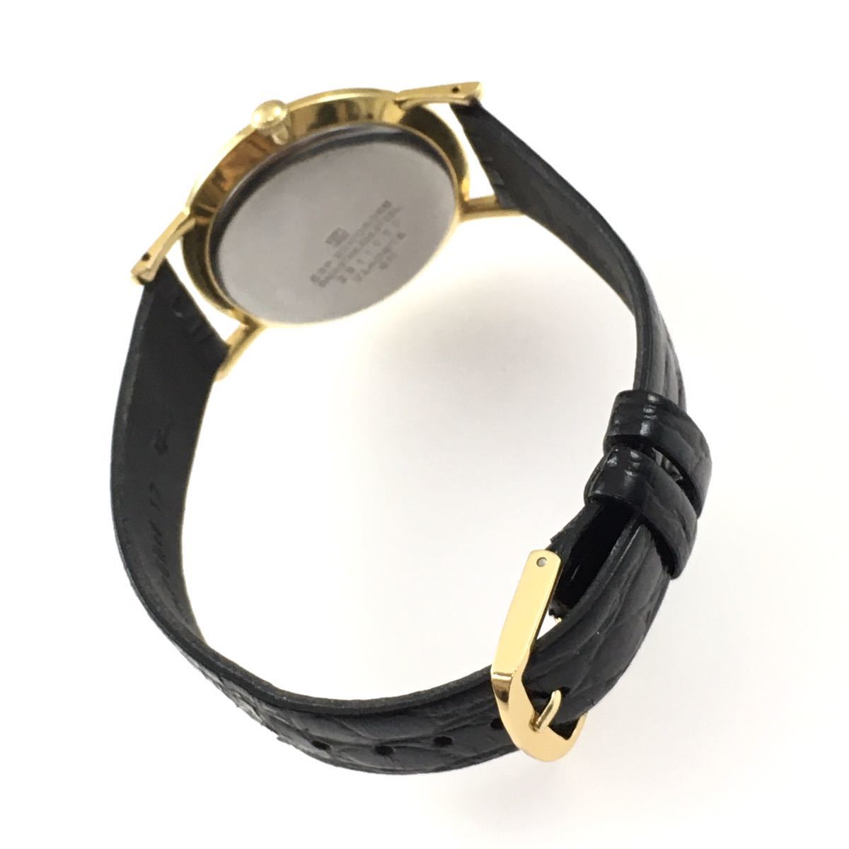 SEIKO セイコー スポーツマン J14087E ビンテージ アナログ 手巻き腕時計 20ミクロンEGPケース 金メッキ 17石 ベルト牛革の画像3