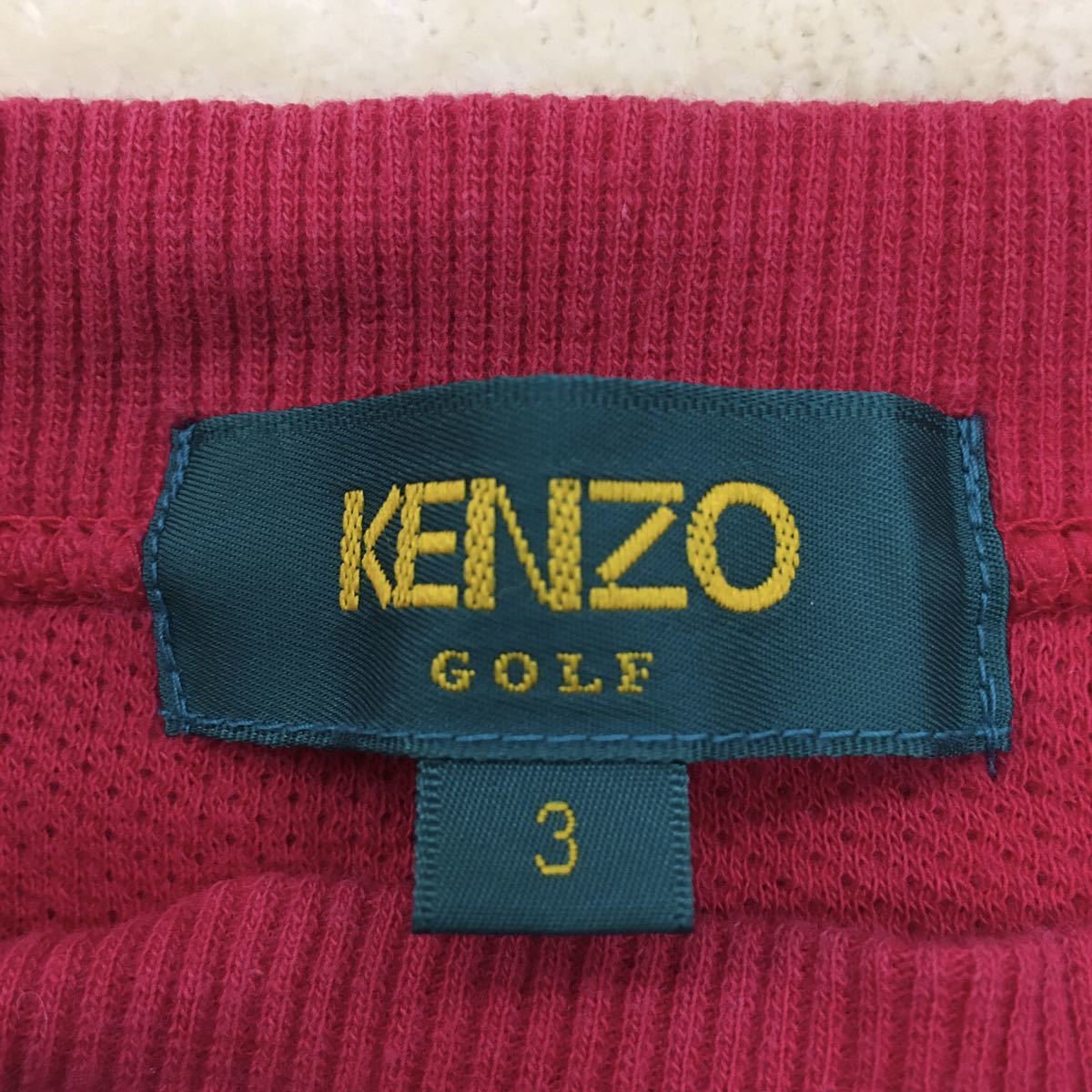 KENZO GOLF ケンゾー ゴルフウェア スポーツ スウェット デザイントレーナー プルオーバー 丸首 長袖 刺繍ロゴ メンズ3 小杉産業 日本製