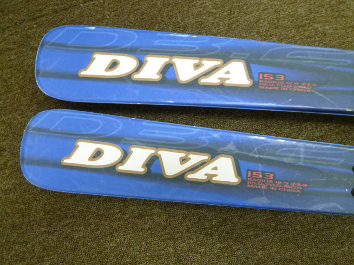 福袋 公式 HART 中古 - Yahoo!オークション DIVA [1-862 153㎝ スキー板 150cm~