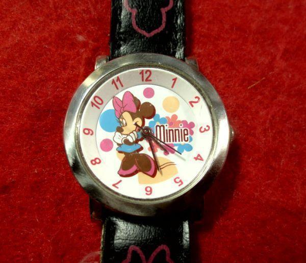 DN69)* исправно работает наручные часы бесплатная доставка ( нестандартный )*Disney Mickey Minnie Disney * Mickey * minnie Chan 
