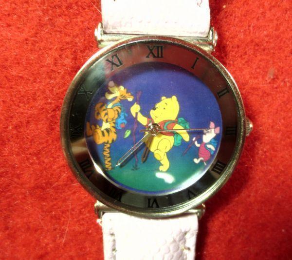 DN442)* work properly wristwatch *Disney Disney *Winnie-the-Pooh Winnie The Pooh ....