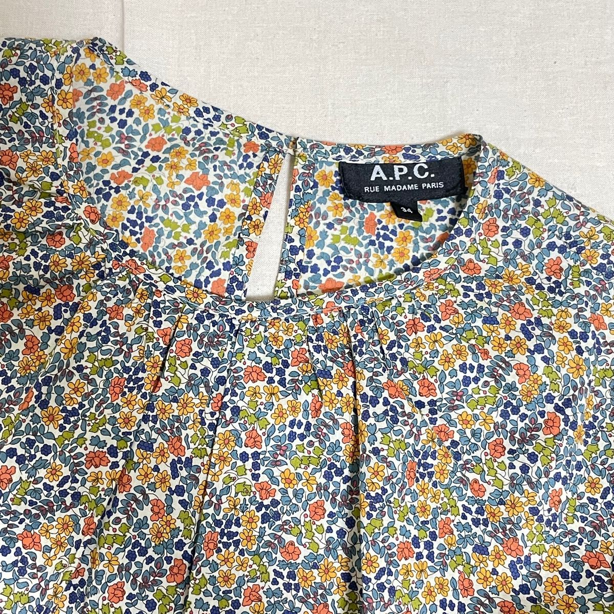 A.P.C,アーペーセー リバティ花柄ブラウス size34