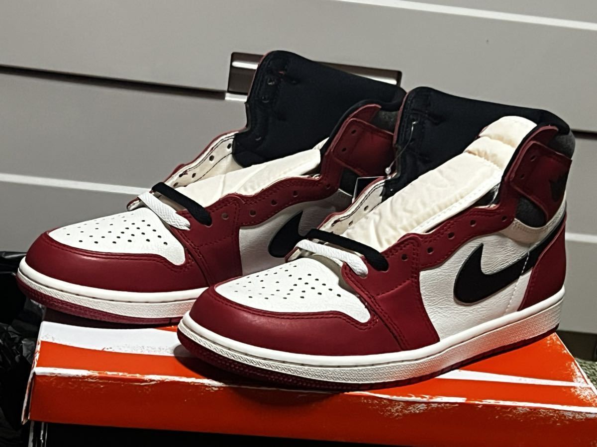 1円スタート NIKE AIR JORDAN 1 RETRO HIGH OG CHICAGO 28cm レトロ
