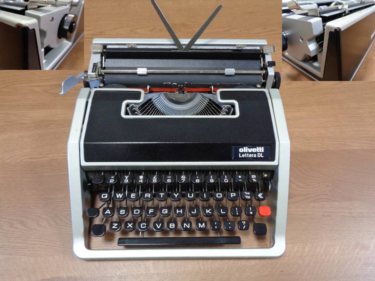 完動品　olivetti Lettera DL　オリベッティタイプライター　エジソン