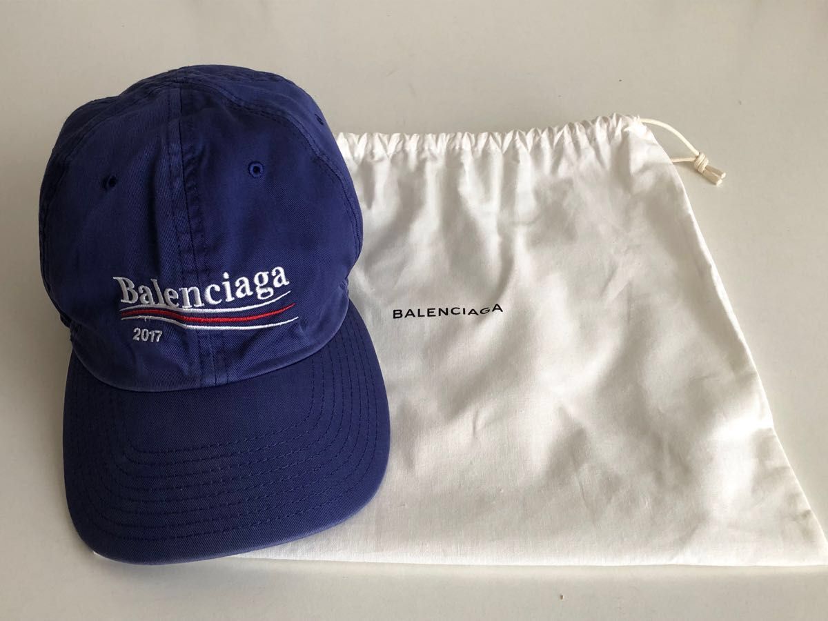 美品】Balenciaga 100周年記念 キャンペーン ロゴ 2017 キャップ