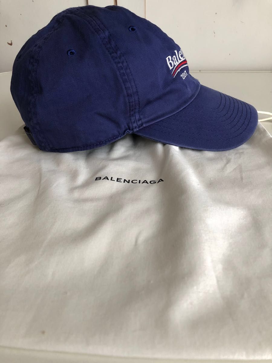 【美品】Balenciaga 100周年記念 キャンペーン ロゴ 2017 キャップ