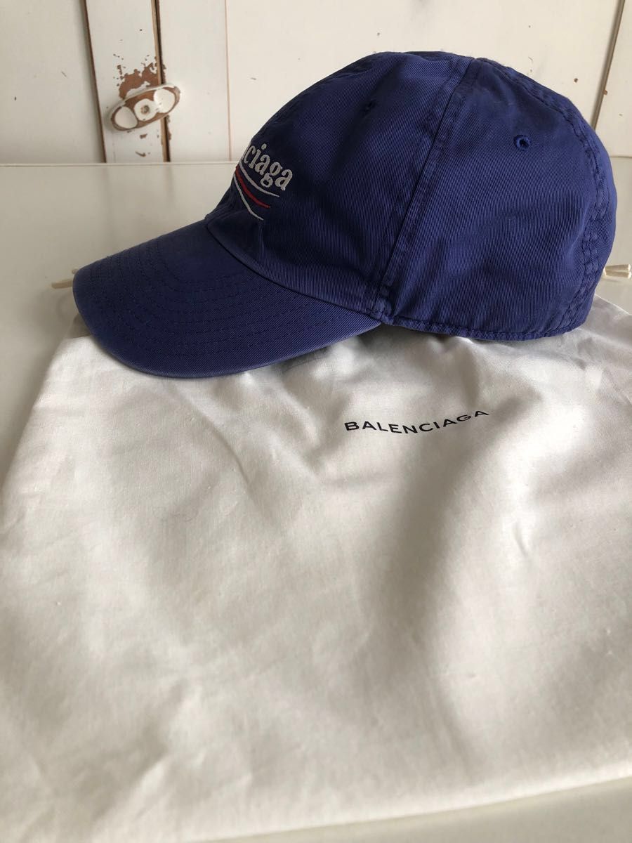 【美品】Balenciaga 100周年記念 キャンペーン ロゴ 2017 キャップ