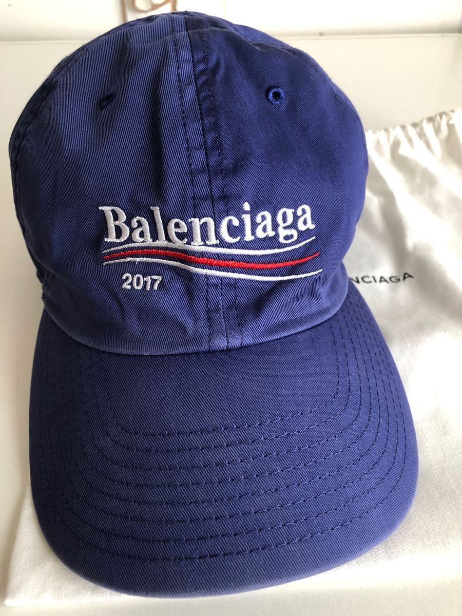 美品】Balenciaga 100周年記念 キャンペーン ロゴ 2017 キャップ