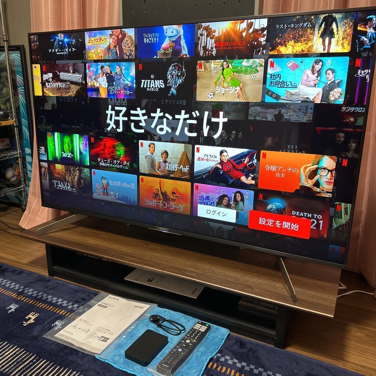 超美品】SONY BRAVIA 55v型/KJ-55X8550G/HDR X1/4K液晶TV/2019年/外