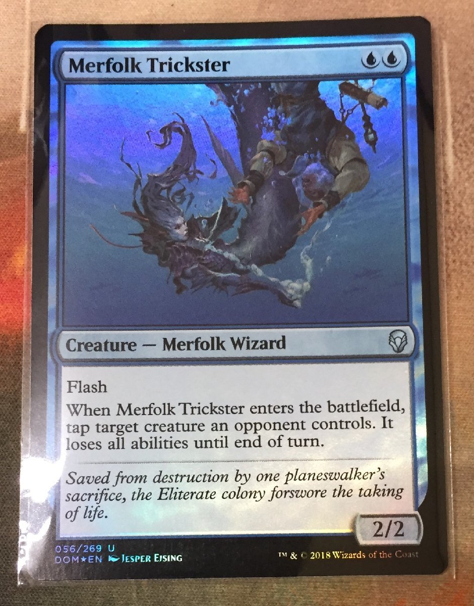 MTG　マーフォークのペテン師　Merfolk Trickster　foil_画像1