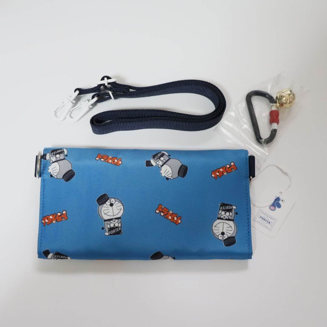 新品】ポーター ドラえもん コラボ 限定品 長財布 ロングウォレット 青