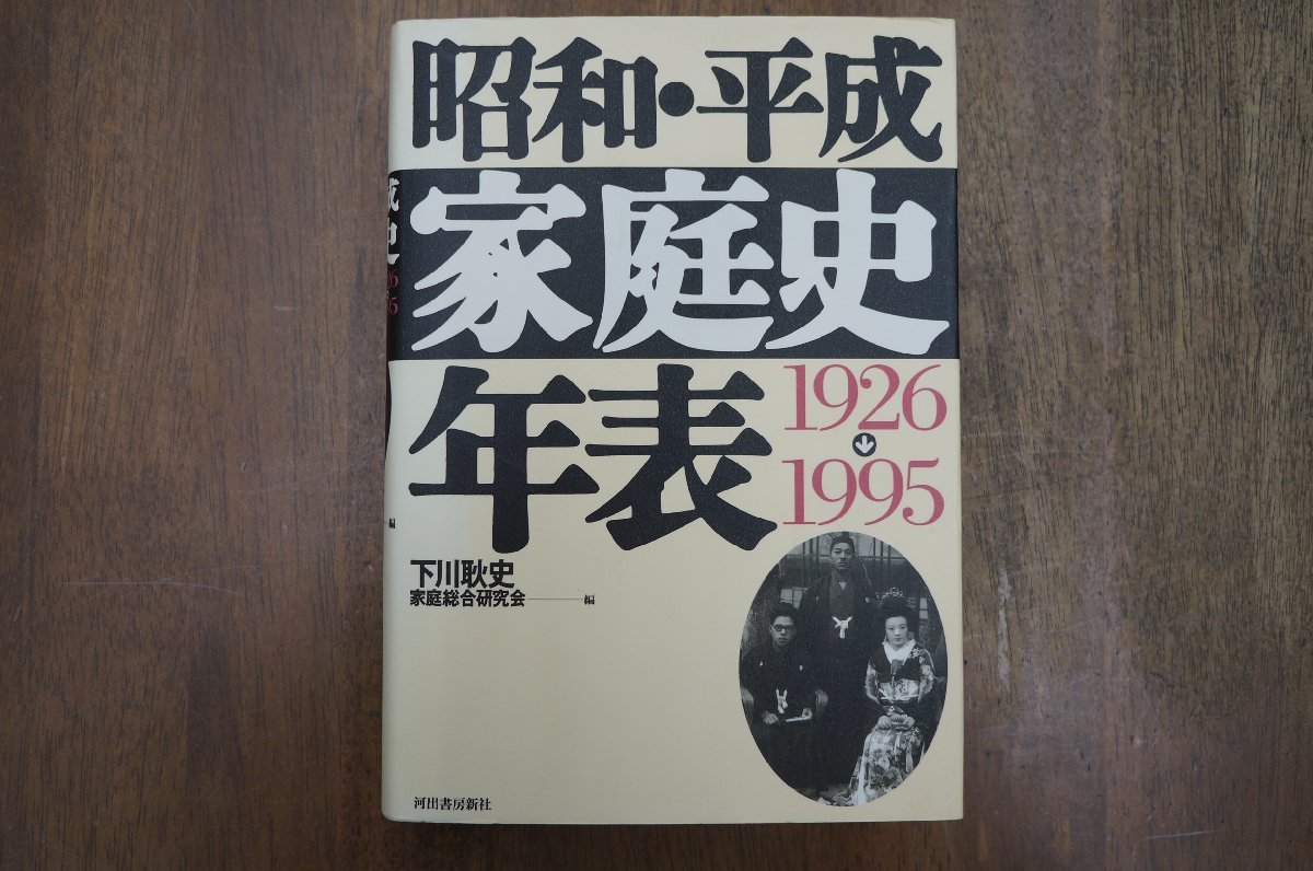 ●昭和・平成家庭史年表　1926-1995　下川耿史 家庭総合研究会編　河出書房新社　定価5390円　1997年初版_画像1