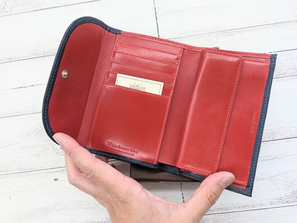 未使用 Whitehouse Cox ホワイトハウスコックス S7660 3FOLD WALLET 三つ折り財布 BRIDLE 2TONE  ロンドンカーフ ブライドルレザー 牛革