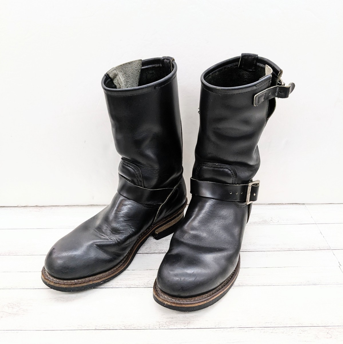 即納&大特価】 RED WING レザー ブラック 26cm ナイフポケットUS8 PT99