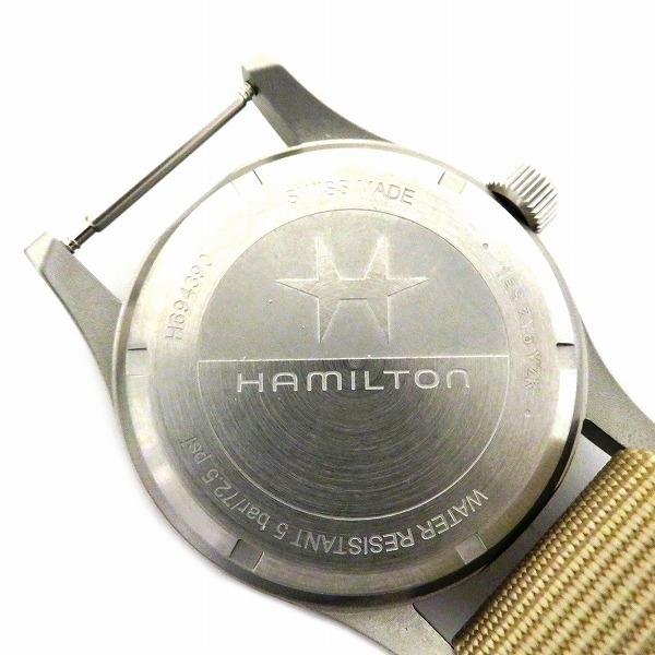 ハミルトン カーキフィールド H694390 手巻き 時計 腕時計 メンズ 美品
