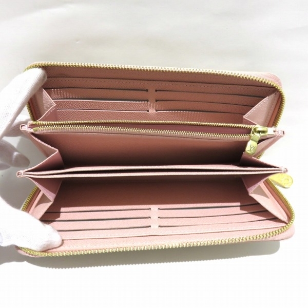 ルイヴィトン ダミエ・アズール ジッピーウォレット N63503 財布 長財布 レディース☆0342 ▼▼ LOUIS VUITTON ルイ・ヴィトン ジッピーウォレット ダミエ・アズール ローズ・バレリーヌ N63503 目立った傷や汚れなし