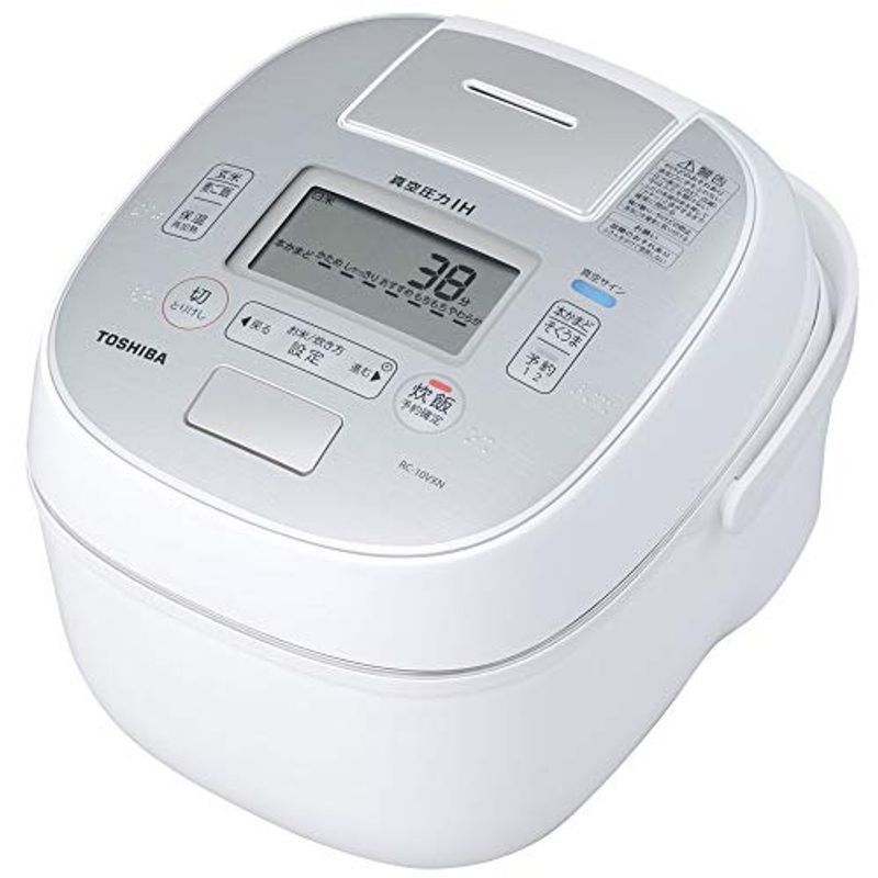 東芝 真空圧力IHジャー炊飯器（5.5合炊き） グランホワイトTOSHIBA 合わせ炊き RC-10VXN-W
