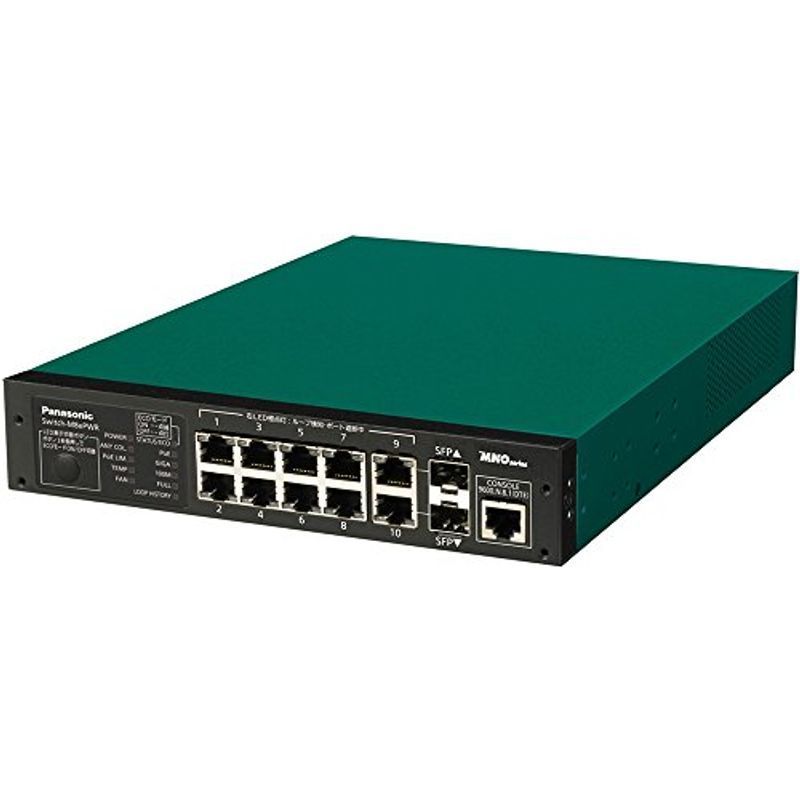 パナソニックESネットワークス PoE対応 8ポートL2スイッチングハブ Switch-M8ePWR PN27089K周辺機器