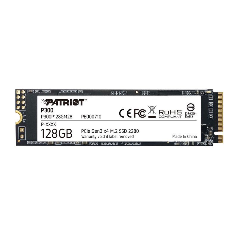 Patriot Memory P300 128GB M.2 SSD 2280 NVMe PCIe Gen 3x4 内蔵型SSD