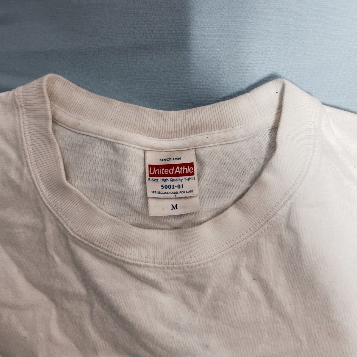 【大人気】UnitedAthle 5.6オンス ハイクオリティー Tシャツ 500101 メンズ Mサイズ 白 半袖×5枚組