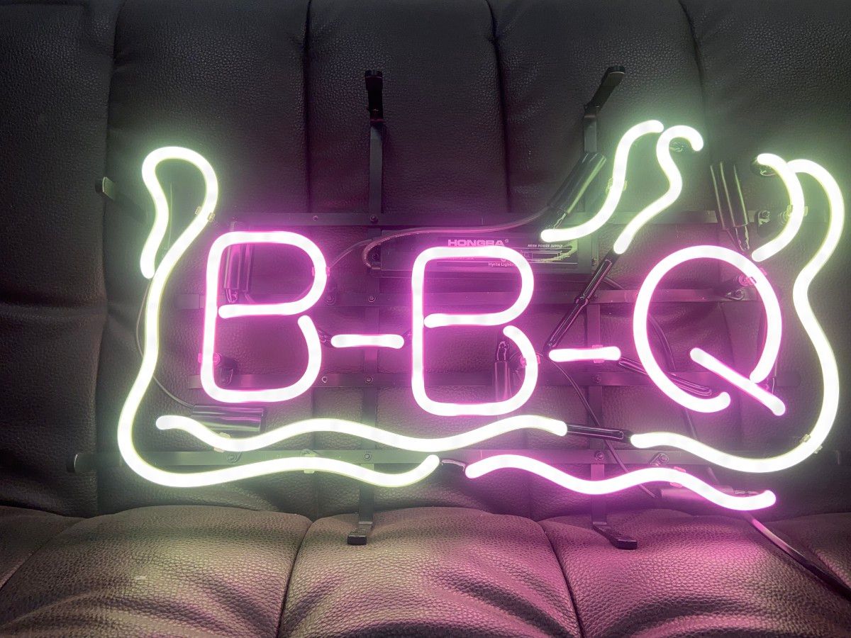 ネオン管 ネオンサイン NEON 看板 BBQ オーダーメイド オリジナル インテリア アメリカネオン管 ネオンサイン 招き猫