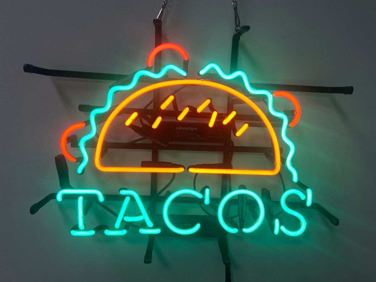 純正買い TACOS タコス ネオン LED 看板 インテリア メキシカン