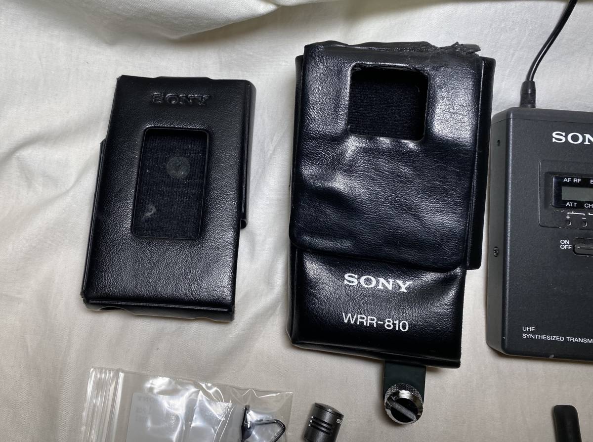 送料無料! SONY WRT-820送信機 WRR-810受信機 ワイヤレスピンマイク