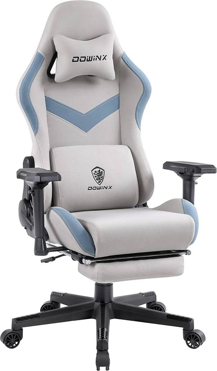 匿名配送新品グレー LS-66684D-01Dowinx ゲーミングチェア