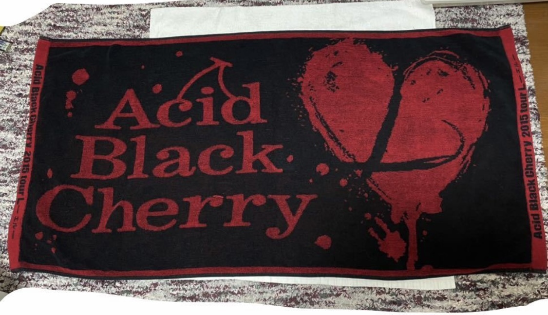 未使用　Acid Black Cherry バスタオル タオル エル 　yasu_画像1