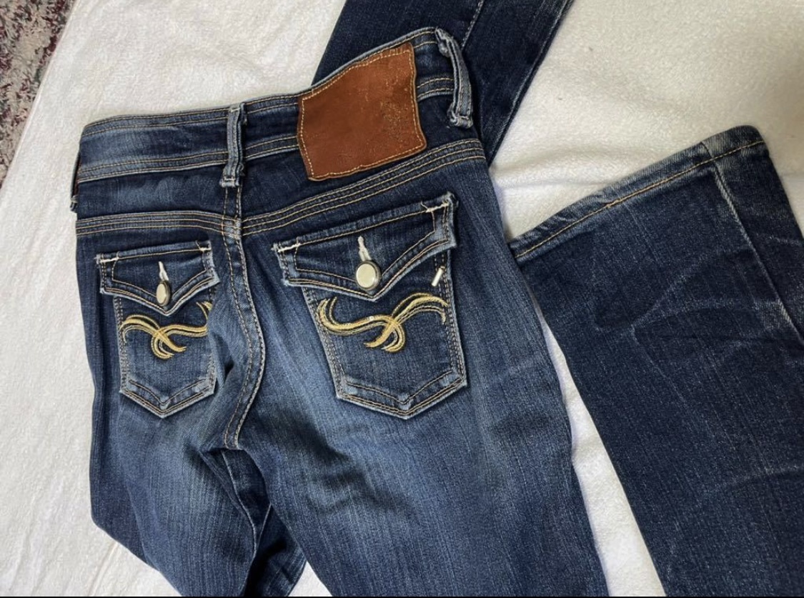  Something ( venus джинсы ) стрейч обтягивающий джинсы Denim XS(27 дюймовый ранг )