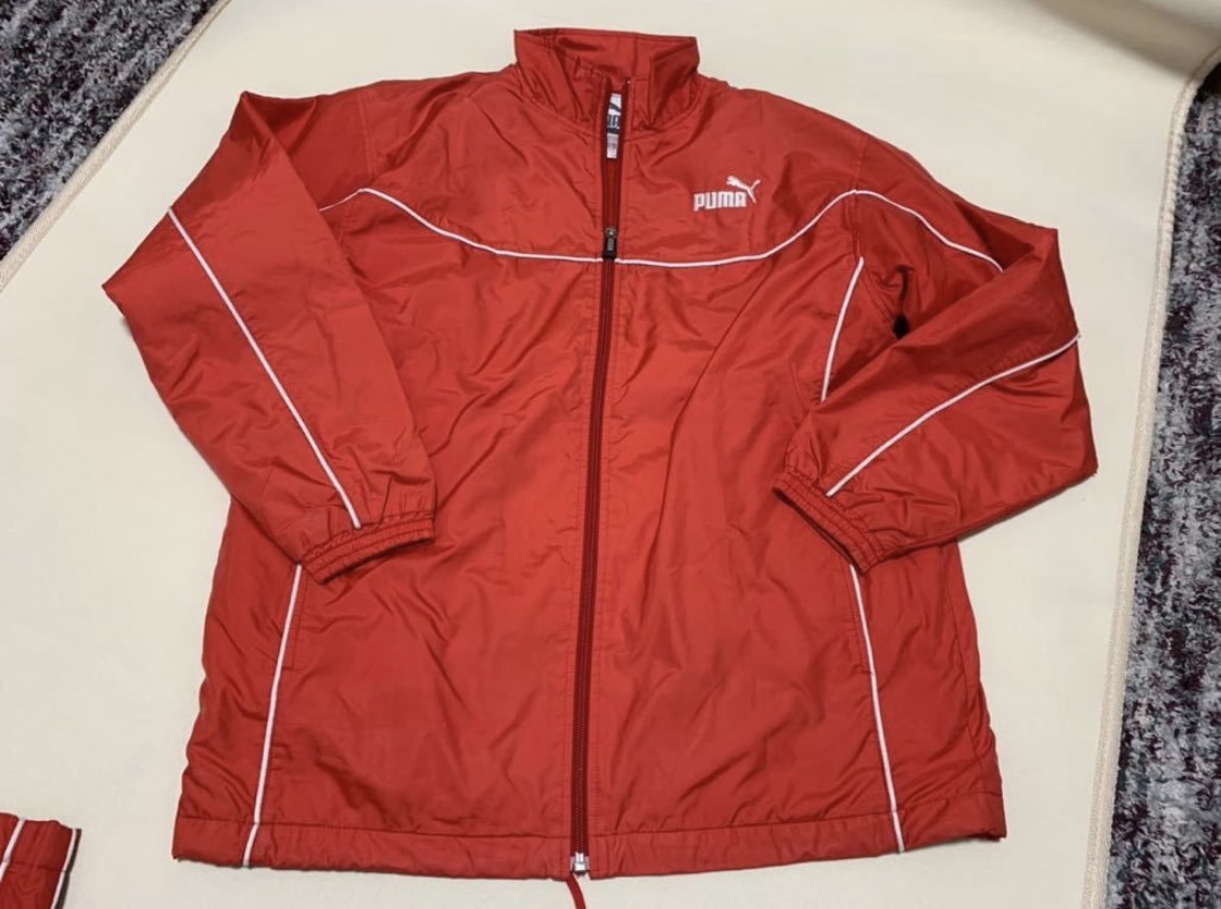 プーマ PUMA 子供 160サイズ ジャージ 上下セット 裏起毛 裏地付