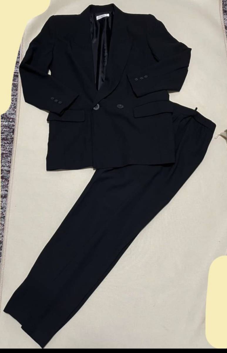 ブラックフォーマル　3点セット　 スーツ ブラック パンツ スカート ジャケット 喪服 フォーマル １１号_画像2