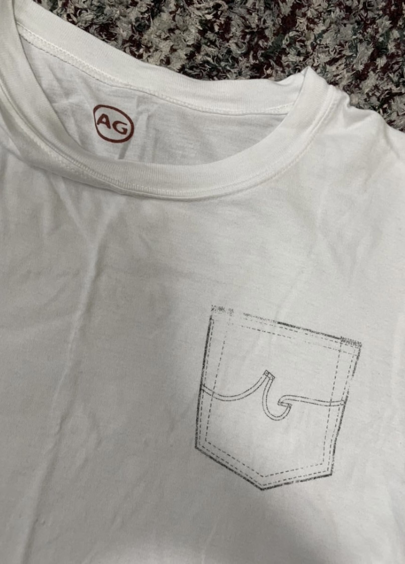エージー/AG ジーンズ プリント Tシャツ 半袖 メンズS 日本のＭ-Ｌ相当_画像2