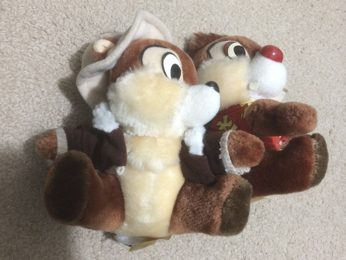 [ prompt decision / rare / American version /1991 year ] chip . Dale Daisaku war chip & Dale Rescue Ranger z/ Ranger soft toy Disney Land 