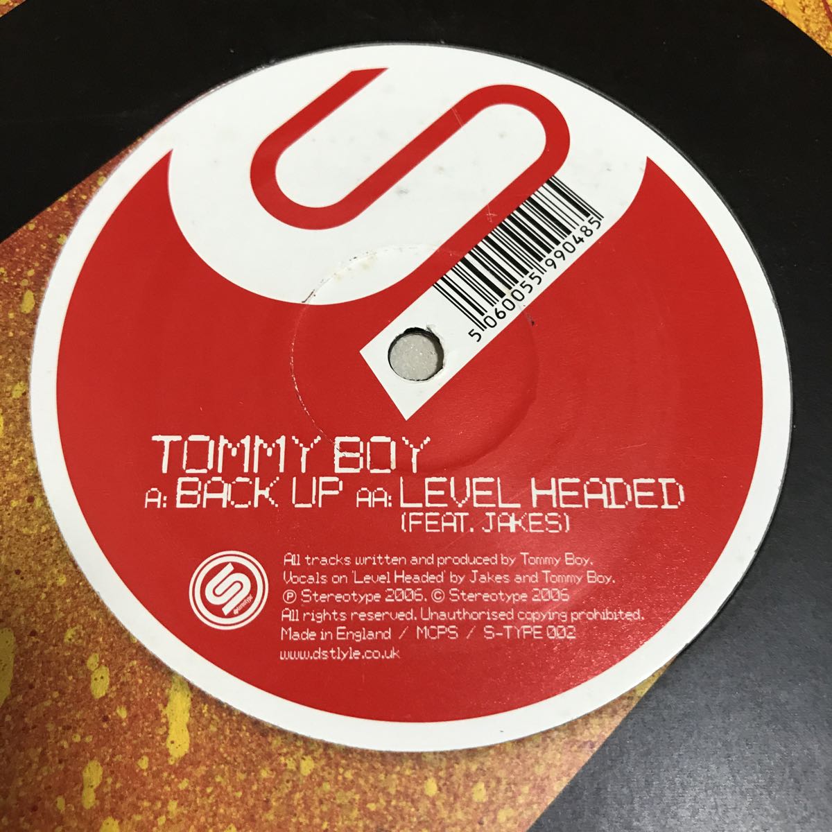 【Drum & Bass】Tommy Boy / Back Up - Stereotype . TC ドラムンベース_画像2