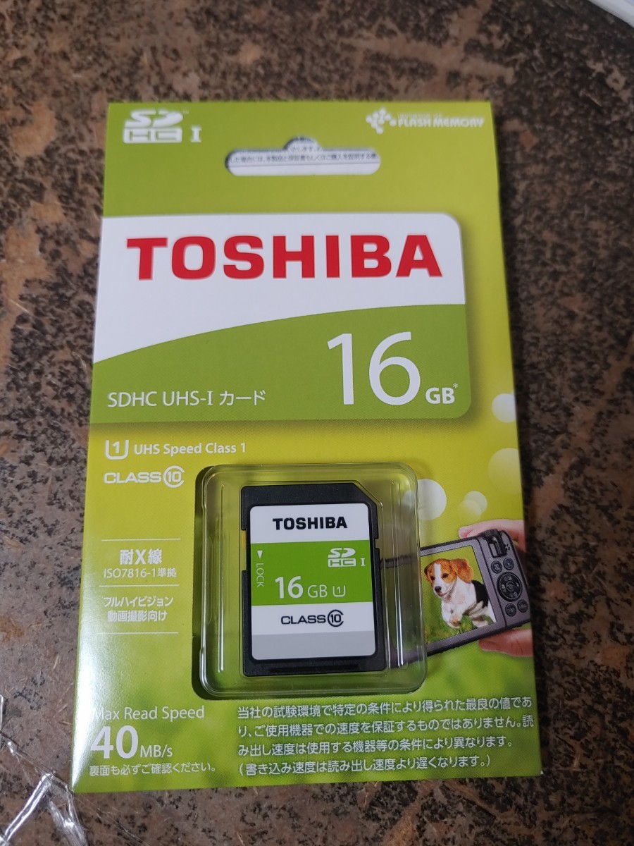 東芝 TOSHIBA Class10 SDHCカード　　16GB_画像1