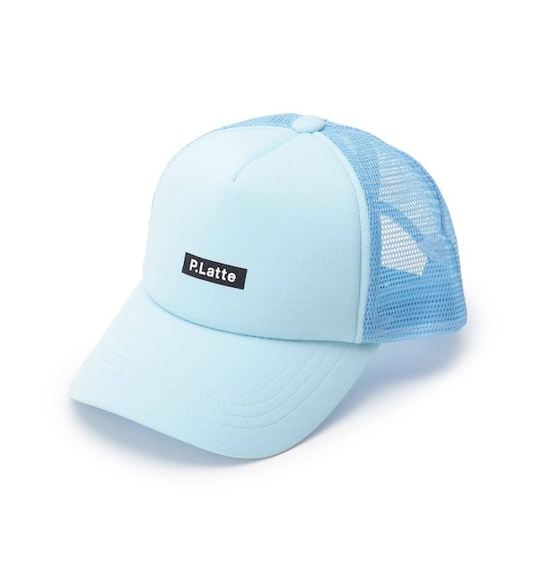 新品　PINK-latte　ボックスロゴCAP　サックス　定価1100円_画像1