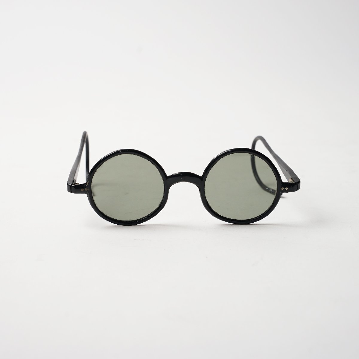 フランス ヴィンテージデッドストック セルフレームサングラス フレンチフレーム ラウンドサングラス サングラス 丸眼鏡めがね 縄手[B101_画像2