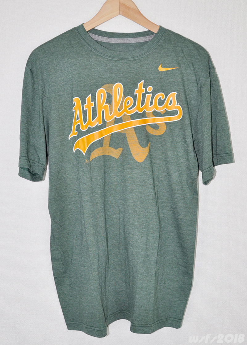 【MLB/新品】オークランドアスレチックスワードマークTシャツ【NIKE/ナイキ】_画像1