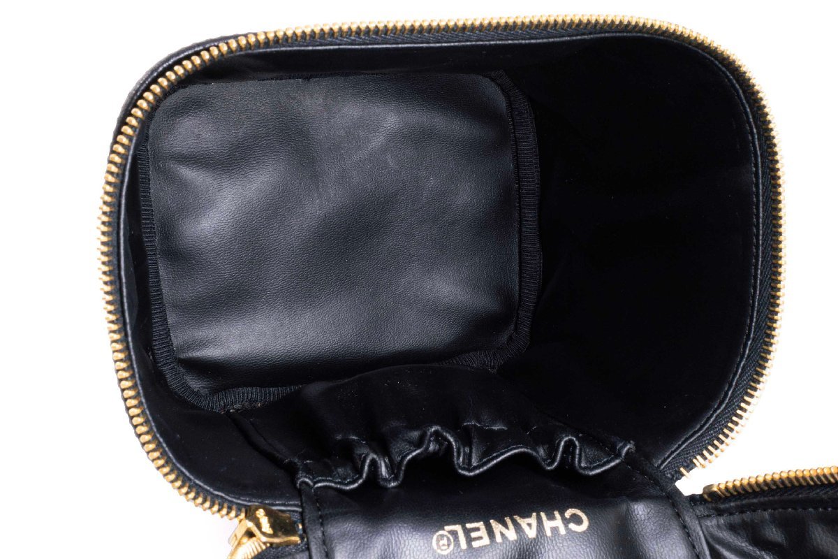 CHANEL シャネル バニティ バッグ ハンドバッグ キャビアスキン レザー