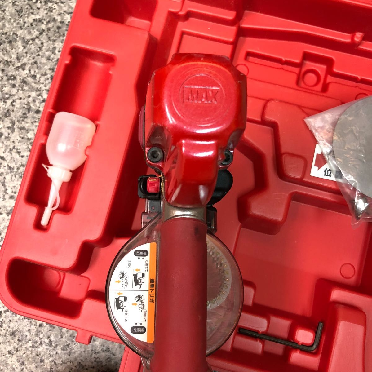 MAX 釘打ち機 コイルネイラ HN-R38 プラシート コイルネイル付き