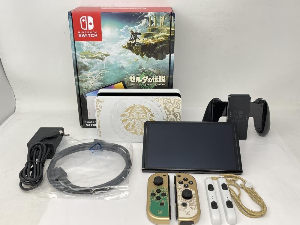 J139【超美品】 Nintendo Switch（有機ELモデル）本体 ゼルダの伝説