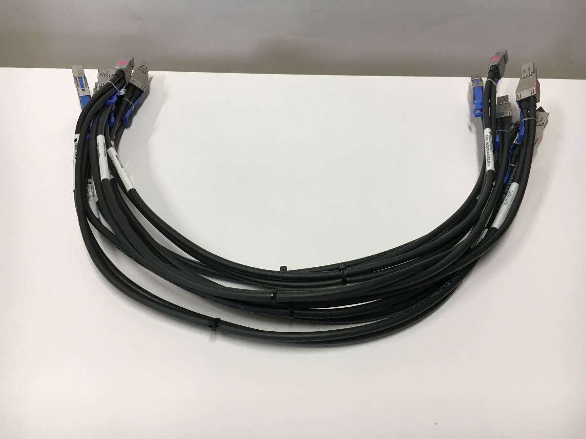 A20406)FCi MiniSAS HD - MiniSAS HD кабель (CA72314-0701 / кабель длина 0.75m) б/у рабочий товар 6 шт. комплект 