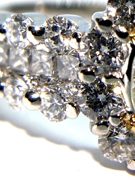 【即決/10号】 PT900 ダイヤモンド 一粒 リング 0.554ct 1.01ct 一粒ダイヤモンド. プラチナ 取り巻きダイヤ 6.4ｇ _画像7