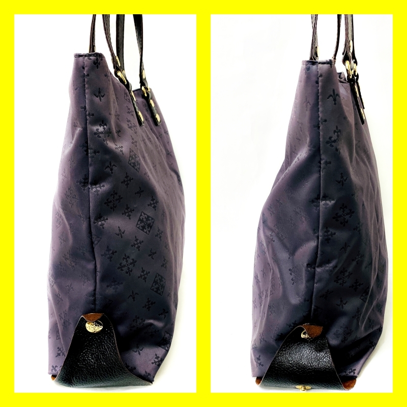 [ быстрое решение ] *RUSSET Russet общий рисунок монограмма квадратное большая сумка one плечо нейлон × кожаный салон - тянуть серия сумка 