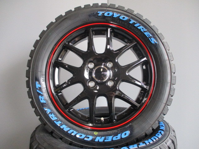 ■ポン付けOK■新品 TOYOオープンカントリーR/T■165/60R15■15×4.5J+45 ゴツゴツタイヤセット■ハスラー・フレアクロスオーバー等に■ｗ_画像2