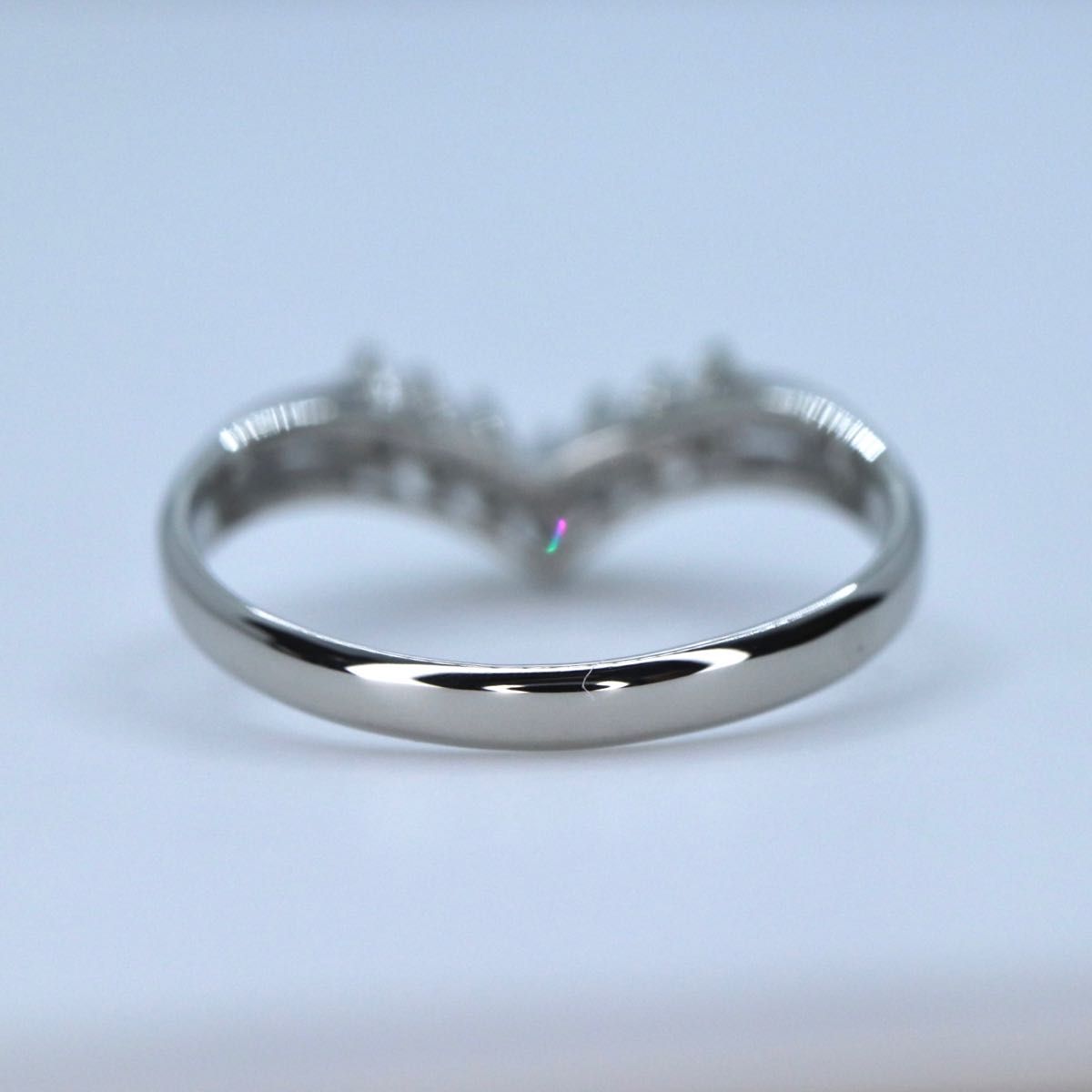 pt900 Vラインダイヤモンドリング 0.17ct 14号 | alfasaac.com