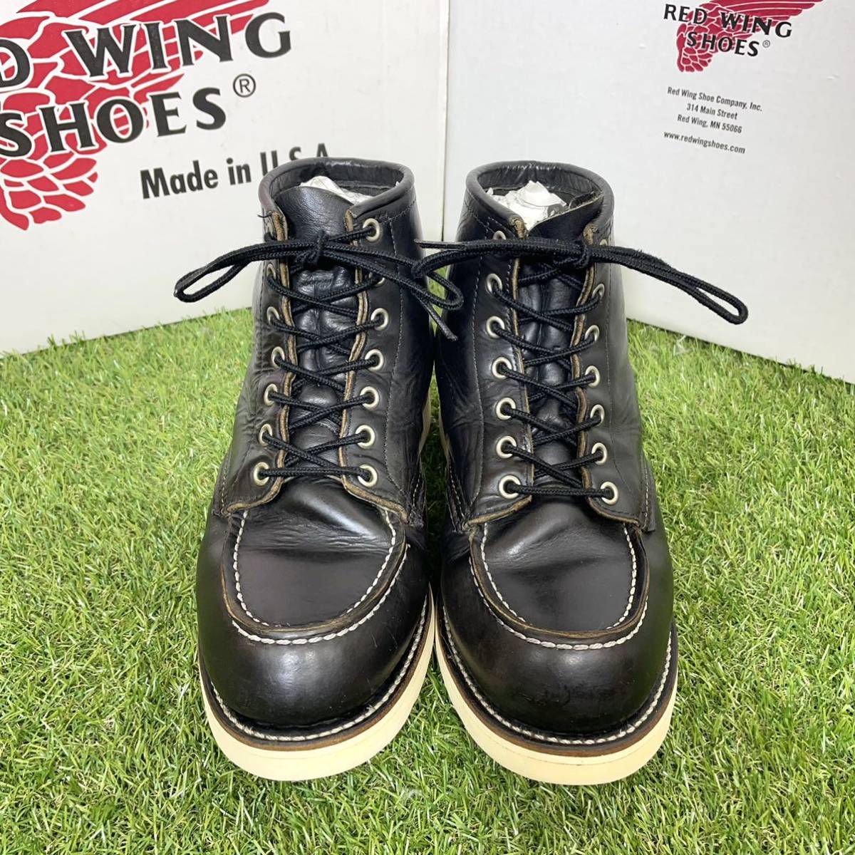 【安心品質085】茶芯8179レッドウイング送料無料US6.5E廃盤ブーツRED WING